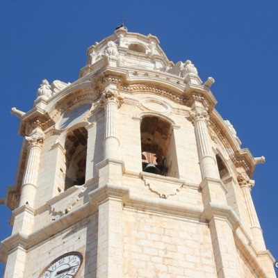 Alcala de Xivert Church Bell tower Saint John the Baptist Alcala de Xivert Church Bell tower Saint John the Baptist