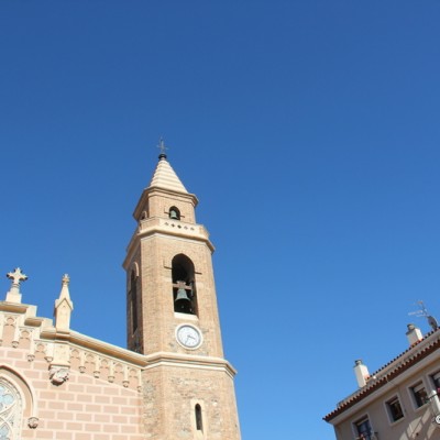 Cambrils church view of belltower Cambrils church view of belltower